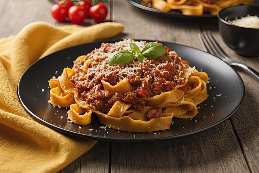 Široki rezanci s bolognese umakom