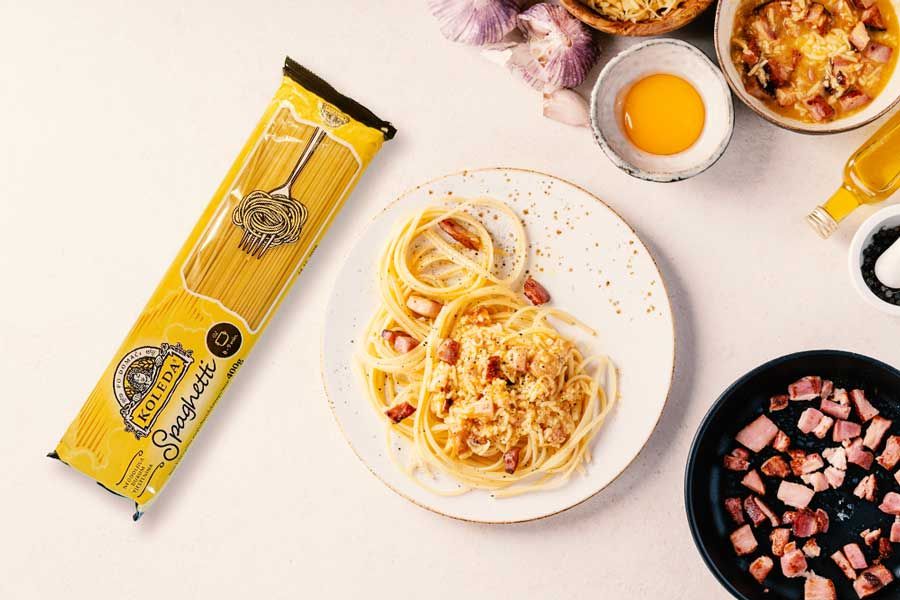 Slavonska carbonara sa špagetima Koleda